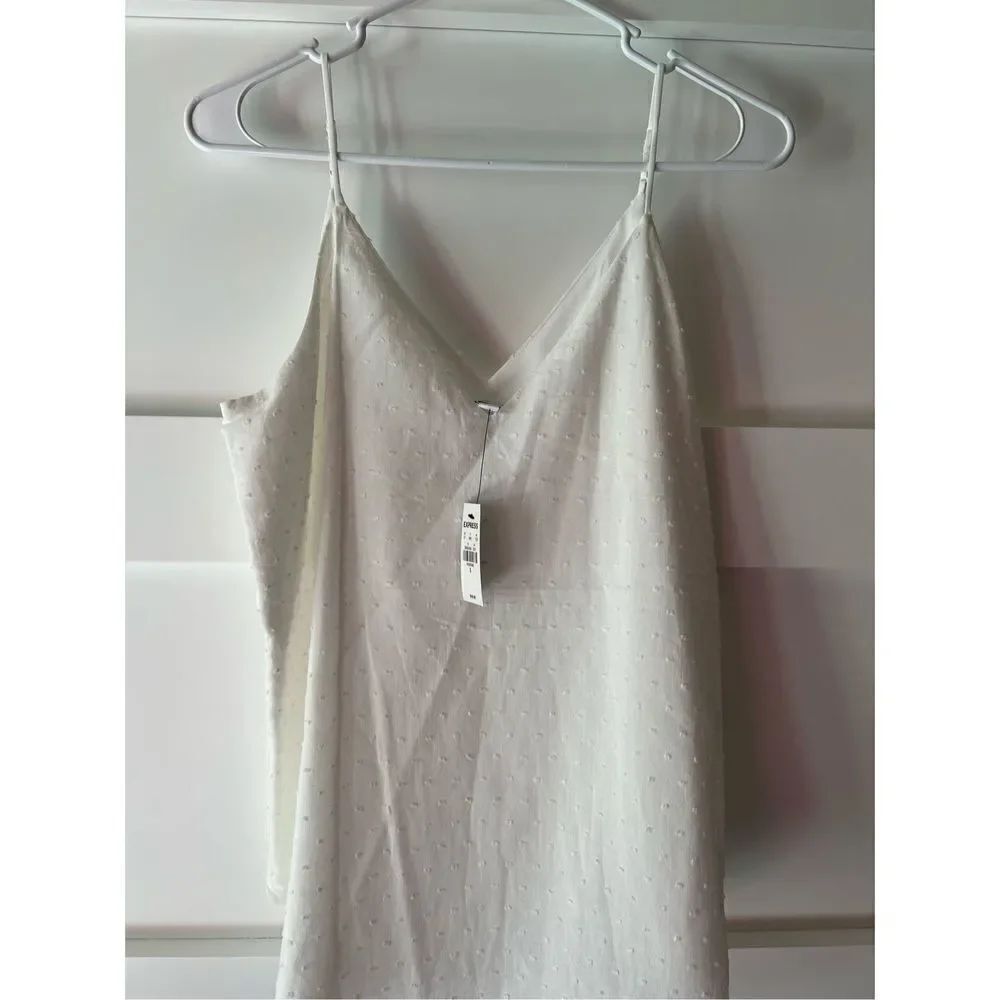 New Express V-neck white camisole